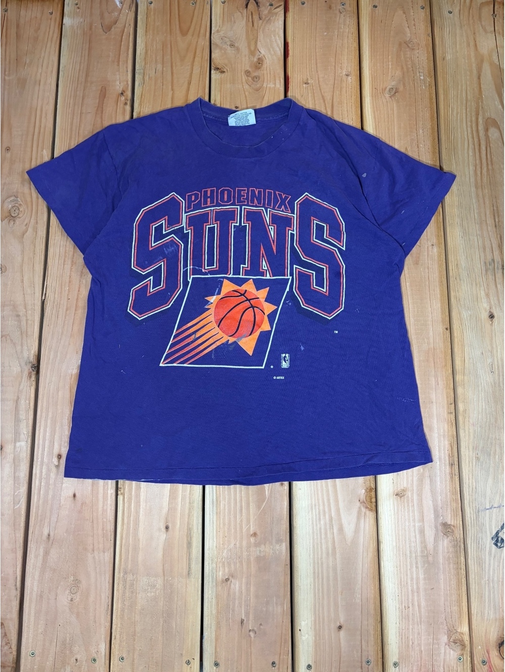 Vintage 90βs Lee Phoenix Suns Purple Cotton T-Shirt